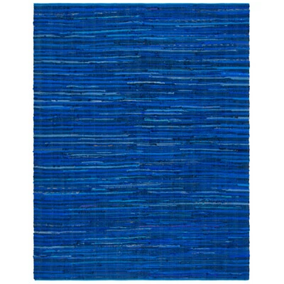SAFAVIEH Rag Rug RAR130B Handwoven Blue / Multi Rug