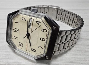Orologio da polso uomo russo ottagonale RAKETA Star Wars 2628.H giorno e data - Foto 1 di 17