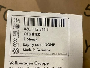 New Genuine Vw/Audi/Seat/Skoda Oil Filter 2006>>>2015 03C115561J - Picture 1 of 1