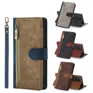 Strap Zipper Leather Wallet Phone Case for Nokia C300 G42 C22 C31 G60 X30 C200 - Picture 1 of 17