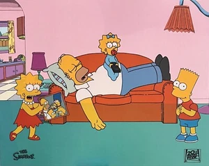 THE SIMPSONS The King of Naps Sericel Animation Art Cel 20th Century Fox 11"x14" - Picture 1 of 8