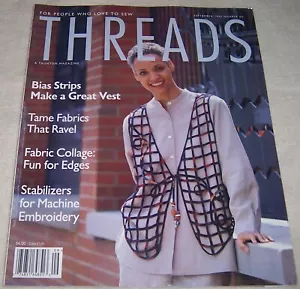 Taunton's Threads Magazine September 1996 sewing - Picture 1 of 1