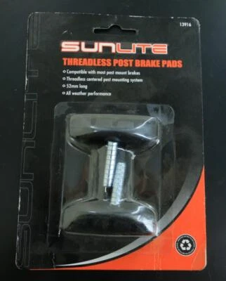 Sunlite Brake Pad Shoe Set Threadless Studs Cantilever 1 Set NEW - Image 1 of 4