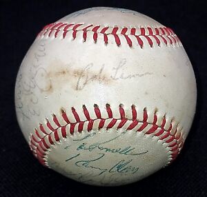 1978 NY YANKEES WORLD CHAMPS TEAM SIGNED BALL! OAL MCPHAIL BALL 22 SIGS! 