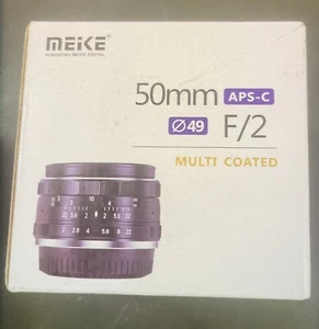 Meike 50mm f2.0 Large Aperture Manual Camera Focus Lens APS-C For Nikon1 V1/J1 - Picture 1 of 3