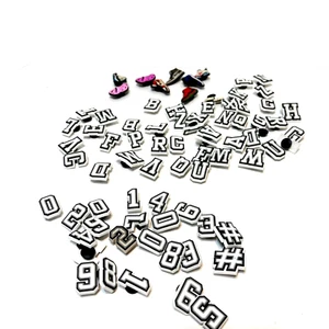 Cunuen Letters Numberes Shoe Rubber Charms for Clogs Crocs Lot of 24 Multicolor - Picture 1 of 5