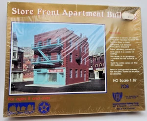 Vintage IHC HO 1:87 Building Kit No. 708 Store Front Apartment Building - Picture 1 of 2