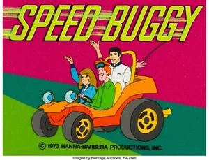 SPEED BUGGY TV SERIES POSTER 24 X 24 INCH 70's Cartoons - Picture 1 of 1