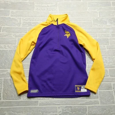 Minnesota Vikings NUEVA ERA Sudadera Mujer Pequeña Púrpura Polar 1/2 Cremallera NFL Foto 1 de 4