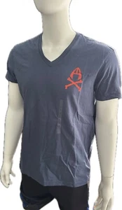 ARMANI EXCHANGE T-shirt Tee Shirt Blue Large L Cotton Vintage NWT - Picture 1 of 2