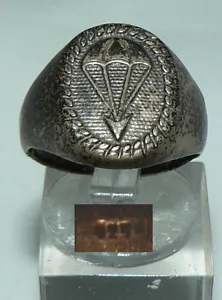 Bundeswehr 1. Luftlandedivision 1960 Silber-Ring >>sehr selten<< Gr. 59 (da4455) - Bild 1 von 4