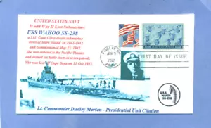 USS WAHOO SS-238 WWII Lost Mare Island Diesel Submarine Photo Cachet First Day - Picture 1 of 1