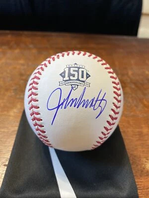John Smoltz Signed Atlanta Braves 150th Anniversary Logo Baseball PSA DNA Coa - Image 1 of 4