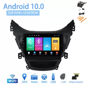 Android 10 9" Car Stereo Radio for 2011-2014 Hyundai Elantra Avante GPS NAVI - Picture 1 of 7