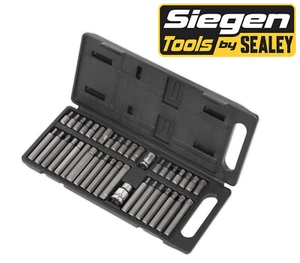 Siegen S0982 40pc TRX-Star / Hex Allen Key / Spline Bit Set with 3/8 1/2 Adaptor - Picture 1 of 3