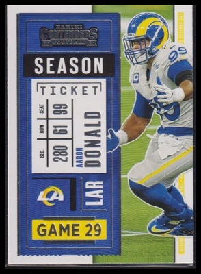 2020 Panini Contenders #53 Aaron Donald - Image 1 of 2