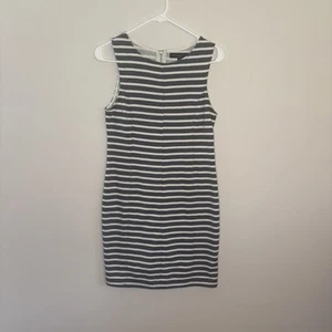 Sanctuary Women’s Small Grey White Striped Sleeveless Dress Knee Length EUC Y3 - Bild 1 von 9