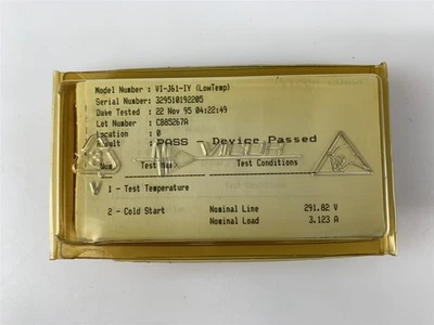 Vicor Isolated 200-400V DC-DC Converter VI-J61-IY - Image 1 of 3