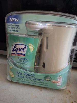 Brand New Sealed Lysol No Touch Hand Soap System Soothing Cucumber Splash - Image 1 of 2