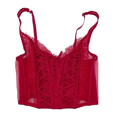 Victoria's Secret Dream Angels Unlined Lace Up Corset Top Size S-DD Fairycore - Image 1 of 4