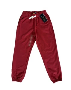 NWT POLO RALPH LAUREN $49.50 Girls Fleece Jogger Pants, Red Size 7 Years - Picture 1 of 11