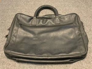 Bolso Mensajero de Negocios IBM Negro "Component Broker" De Colección - Imagen 1 de 8