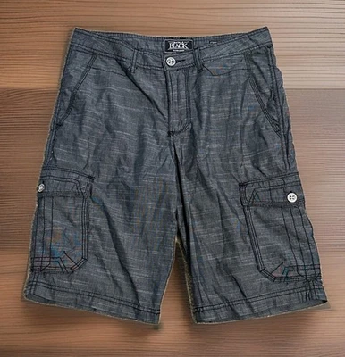 Pantalones Cortos Negros Hebilla Para Hombre Talla 30 Gris Carga Longboard Surf Skate  Foto 1 de 4