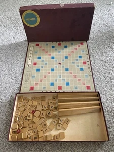 Vtg 1948 Promotional SCRABBLE Board Game Selchow & Righter production Marketing - Picture 1 of 8