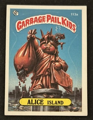 1986 Topps Alice Island Garbage Pail Kids GPK #113a Kid Brother One Star On Back - Image 1 of 2