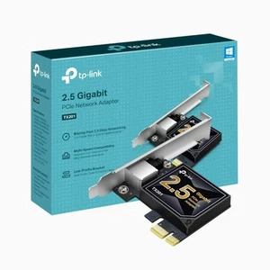 TP-Link 2.5 Gigabit PCI Express Network Adapter, Low-Profile and Full-Height Bra - Photo 1/8