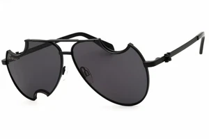 OFF WHITE DALLAS 1007 Sunglasses Black Frame Gray Lenses 62mm - Picture 1 of 4