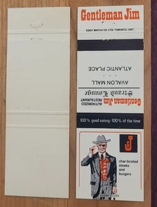 Streichholzbrief Kanada St John's Neufundland Gentleman Jim's Steak Restaurant - Bild 1 von 1
