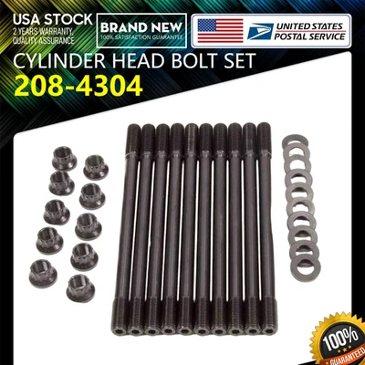 208-4304 Cylinder Head Stud Kit For Honda Prelude H22A1 H22A4 2.2 H22 VTEC Foto 1 de 4