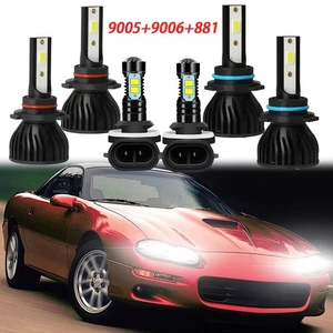 For Chevy Camaro 98-2001 2002 LED Headlight Hi /Lo Beam + Fog Lights Bulbs Kit - Picture 1 of 14