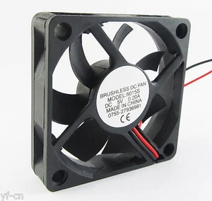 50pcs Brushless DC Cooling Fan 60x60x15mm 6015 9 blades 5V 0.2A 2pin Connector - Afbeelding 1 van 6
