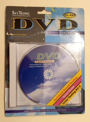 Disk DVD CD Of Cleaning Cleansing CD DVD Player blu ray Lens Optical - Image 1 of 2