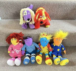 Juego de 6 juguetes blandos Tweenies de 13" Bella Jake Milo Fizz Doodles Izzles Perros Paquete - Imagen 1 de 11