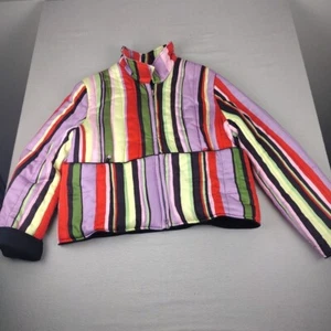 Arthur Apparel Quilted Jacket Womens 10 US 14 AU Circus Full Zip Artist Rayon - Picture 1 of 10