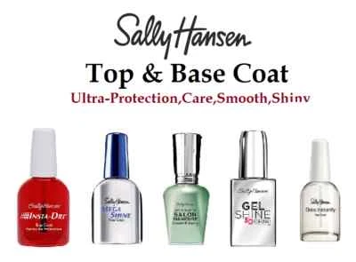 Sally Hansen Top & Base Coat Non UV-Salon Nail Formula - Multi Variation Choose!