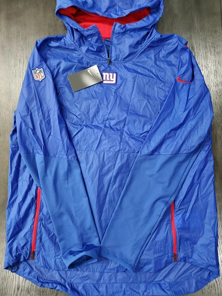 NIKE NY Giants NFL Alpha Fly Rush Pullover Jacket 906446-495 Men’s 2XL