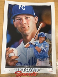 2022 Topps Game Within The Game 10x14 Fine Art Print 6 - Bobby Witt Jr. - #65/99 - Picture 1 of 1