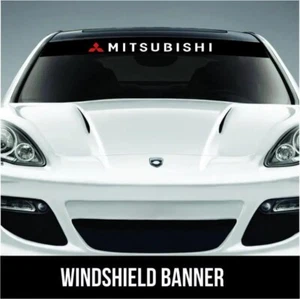 Mitsubishi windshield banner sticker Window Vinyl Decal Stickers For JDM - Picture 1 of 2