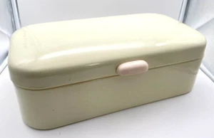 Alter Brotkasten aus Emaille - Emaillekasten Brotbox emailliert Kasten Brot Box - Bild 1 von 11
