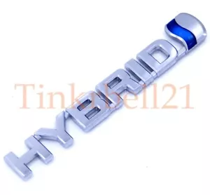 07-11 Toyota Camry Hybrid Right Fender Emblem Nameplate Badge OEM Script 08 09 - Picture 1 of 2
