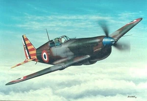 Gerahmter 4" x 6" Druck einer französischen Moräne aus dem Zweiten Weltkrieg-Saulnier M.S.406. Hang or Display - Bild 1 von 4