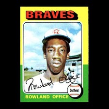 Rowland Office 1975 Topps Rookie Atlanta Braves #262 GM R305