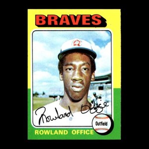 Rowland Office 1975 Topps Rookie Atlanta Braves #262 GM R305