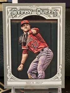 MIKE TROUT 2013 TOPPS GYPSY QUEEN #14 RARE "THROWING" VARIATION CARD SSP - Picture 1 of 2