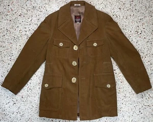 Europe Craft Exclusive Import Vintage Men's Brown Corduroy Jacket Size 38 - Picture 1 of 17