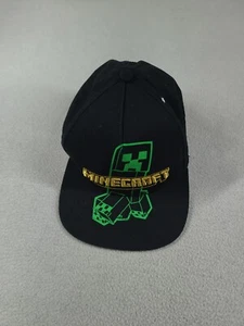 Minecraft Hat Snapback Black Casual Cotton Polyester Blend Adult - Picture 1 of 10